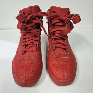 Puma Red Hi-Top. Leather is great